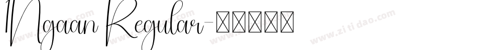 1Ngaan Regular字体转换